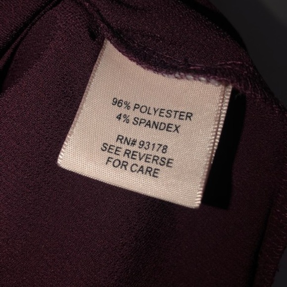 EUC Philosophy Republic Short Sleeve Blouse - Burgundy XL - Picture 3 of 5
